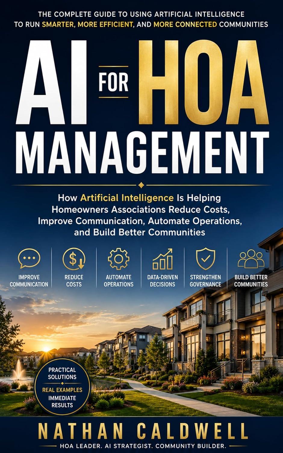 Cover of AI for HOA Management by Nathan Caldwell