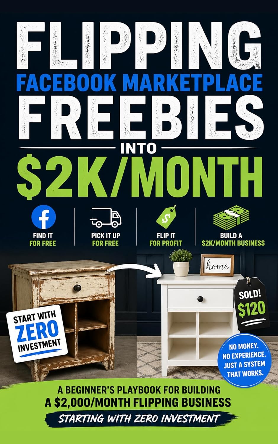 Cover of Flipping Facebook Marketplace Freebies Into $2K/Month by Tyler Brooks